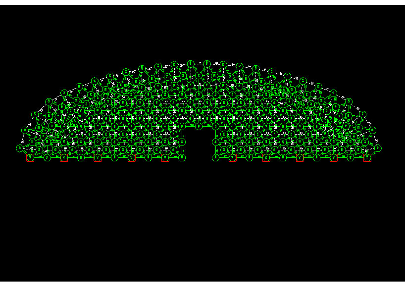 韶关锡林浩特91跨，1000米长干煤棚网架设计