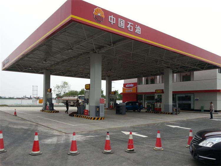 韶关加油站钢结构网架案例20